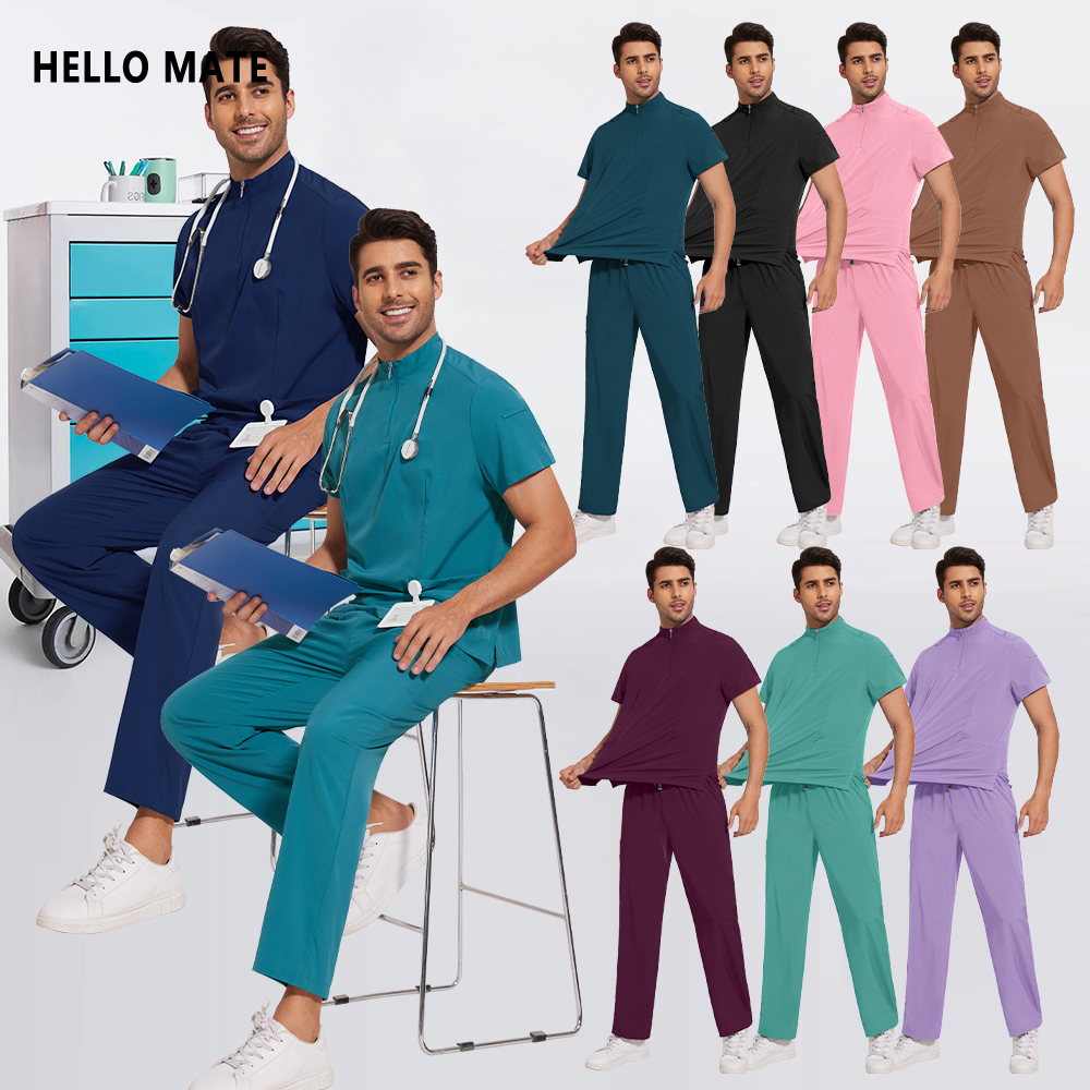 Medical Lab Uniform - Unisex Straight Pants Suit Hospital Surgical
