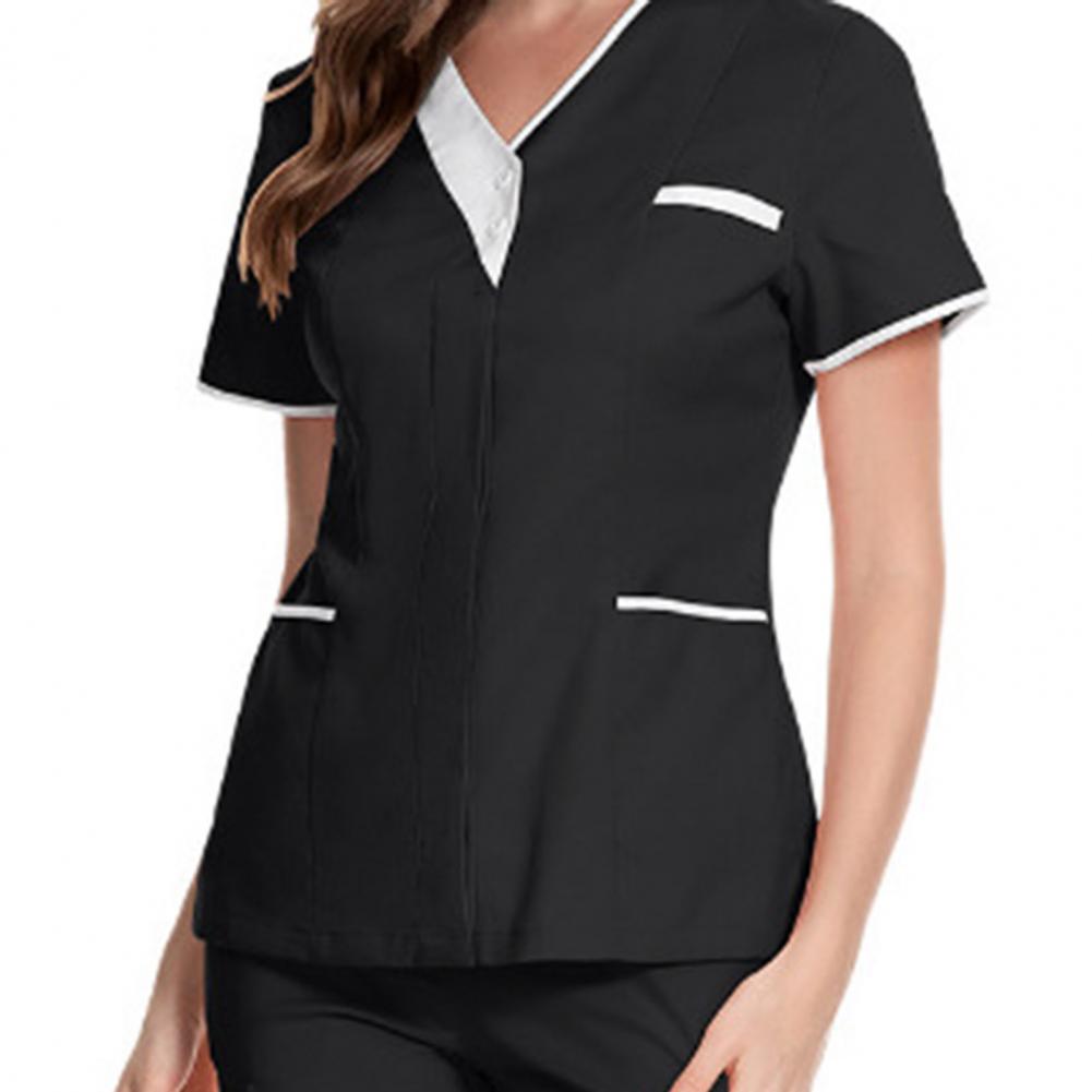 Medical Lab Uniform - 2025 V-neck Short Sleeve Tops Women's