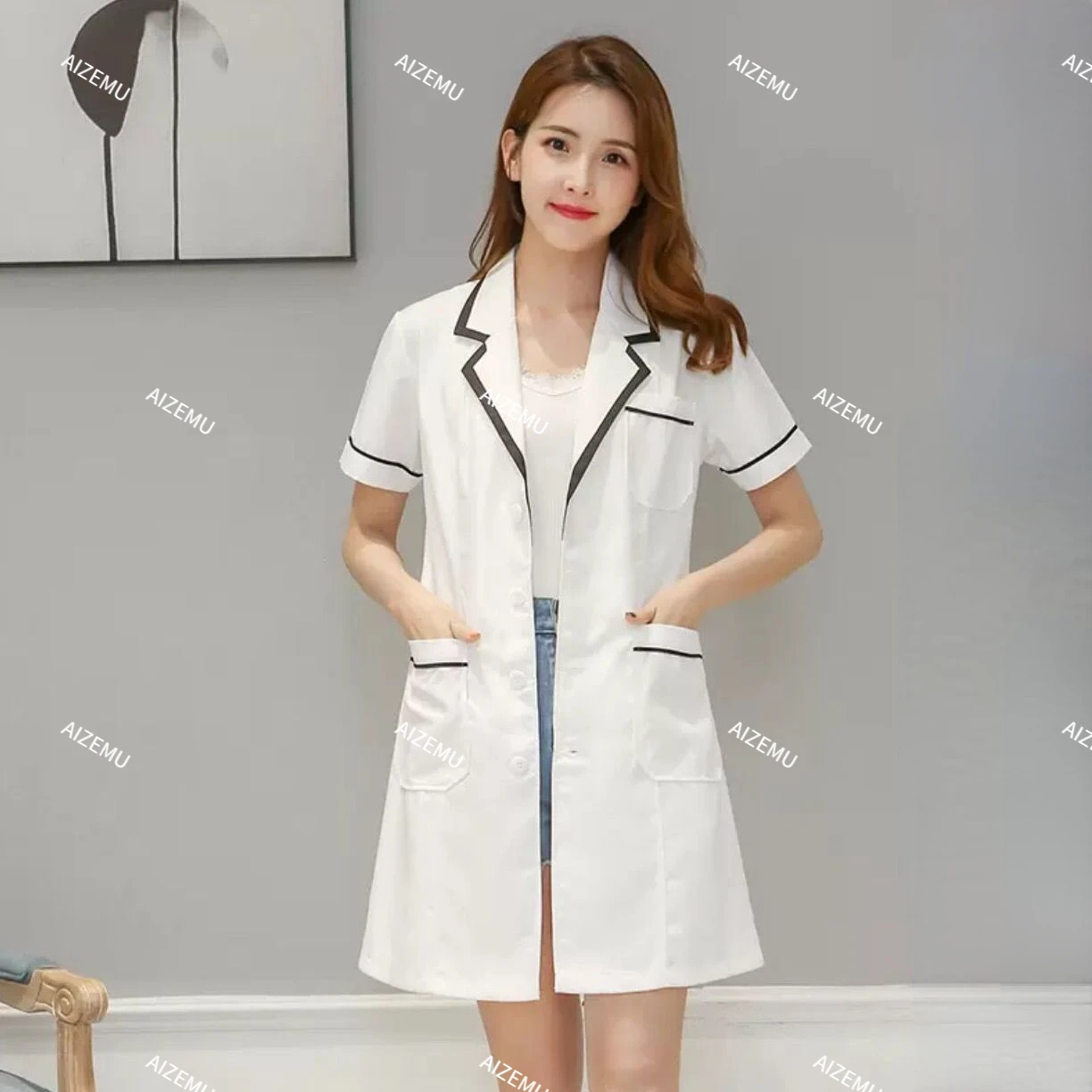 Women spa dress Short-sleeve B - Medical Lab Management recensione e prezzo