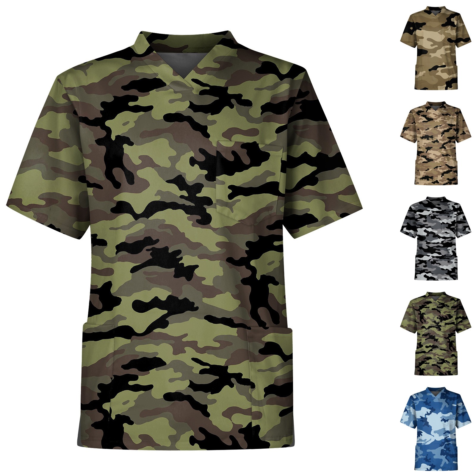 Men'S Camouflage Print Nurse U - Medical Lab Uniform recensione e prezzo