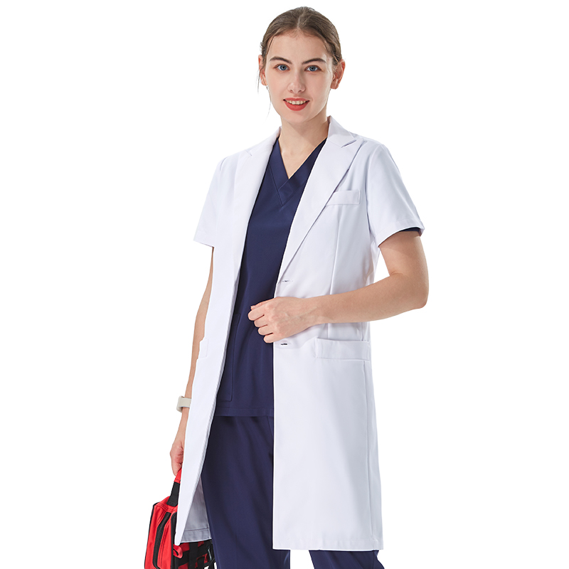 Thoughtful Lapel Collar White  - Medical Lab Uniform recensione e prezzo
