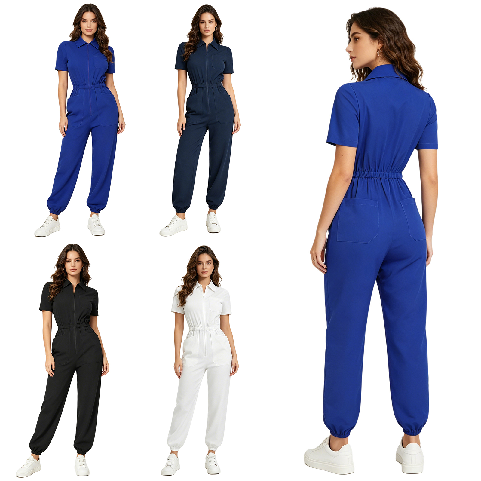 Women Short Sleeve Scrub Jumps - Medical Lab Uniform recensione e prezzo