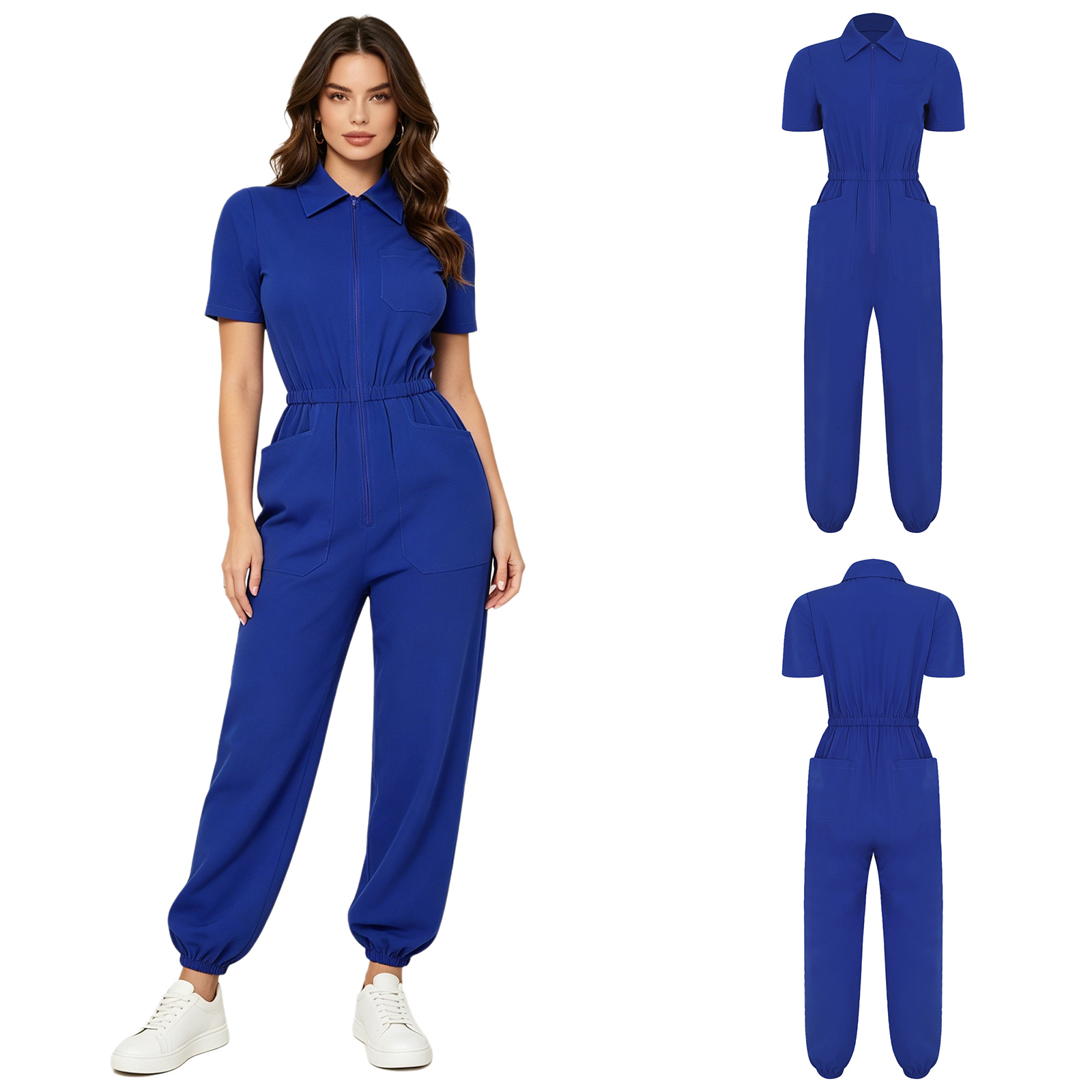 Women Short Sleeve Scrub Jumps - Medical Lab Uniform recensione e prezzo